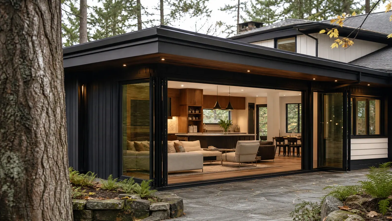 Residential addition integrated with the original home's architecture Residential addition integrated with the original home's architecture