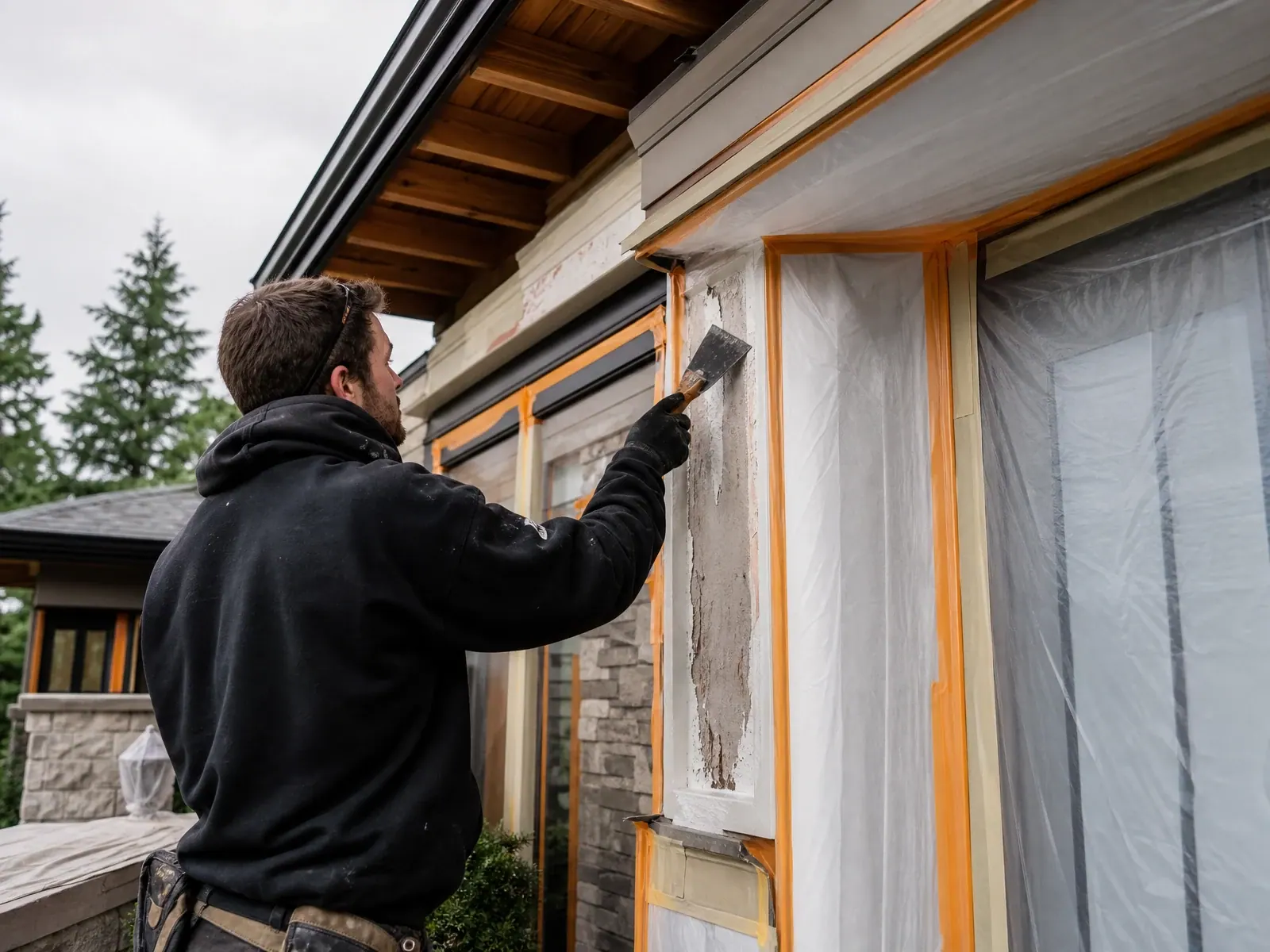 Exterior surface preparation before painting Exterior surface preparation before painting