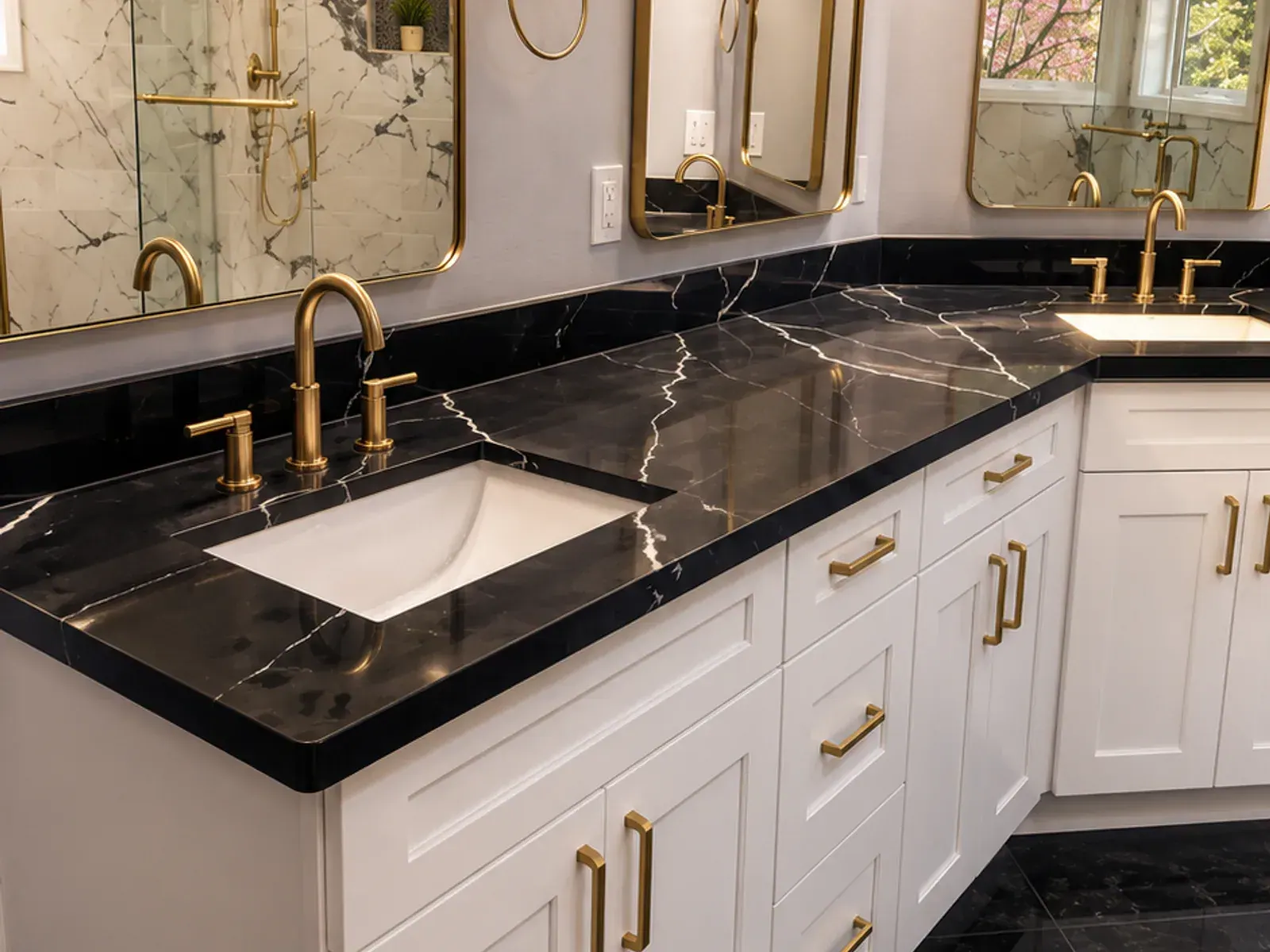 Finished basement cabinetry and built-in storage in a Renton lower-level remodel