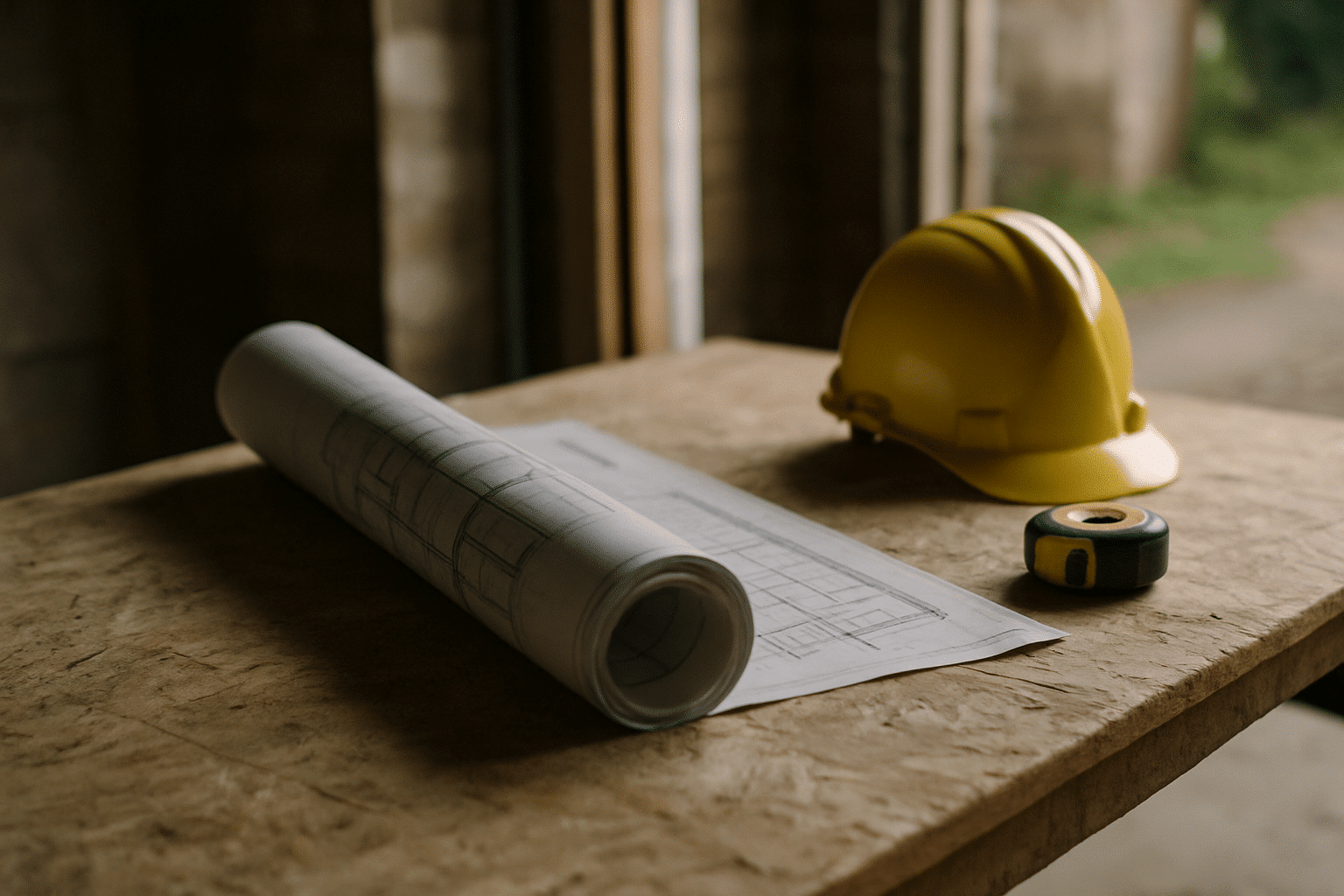 Plans and tools together suggest the organised process from assessment through permit sign-off without showing any speci