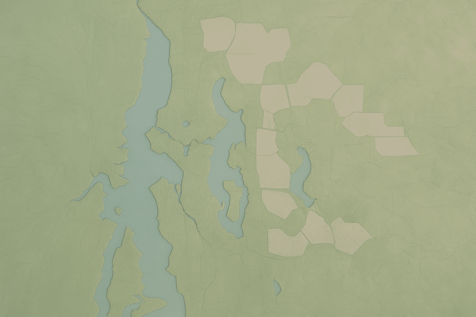 Provides a clean geographic reference for the service-area section without photographic content, as the slot specificall