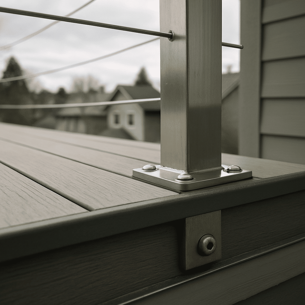 Highlights construction-quality standards  -  proper flashing, fastening, and drainage  -  that apply to every balcony b