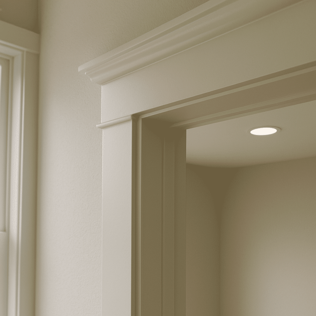 Precise finish-work detail photography communicates exacting standards without referencing any specific project or compa