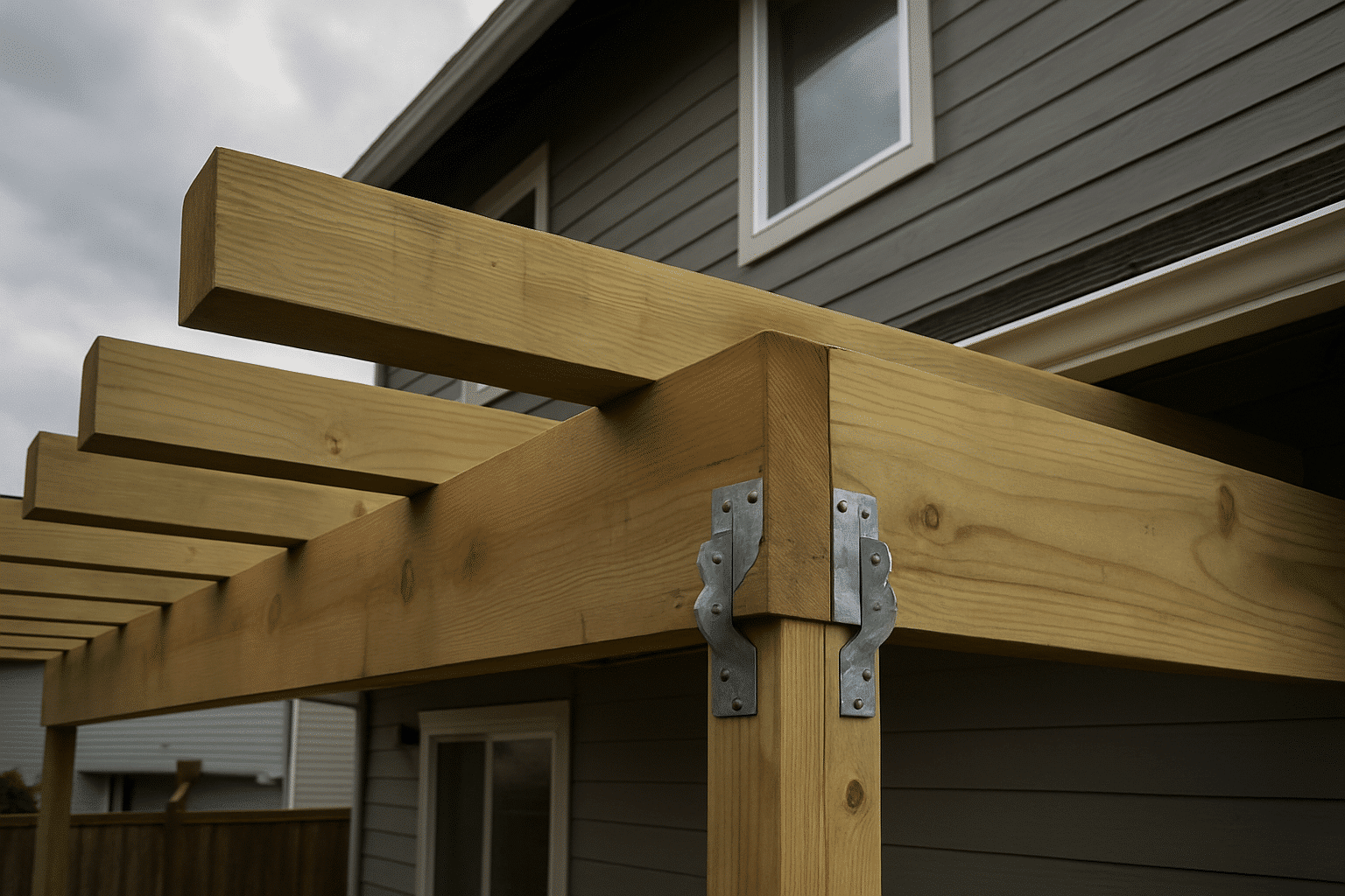 The section explains what covered patio construction means locally - showing the structural attachment point grounds t