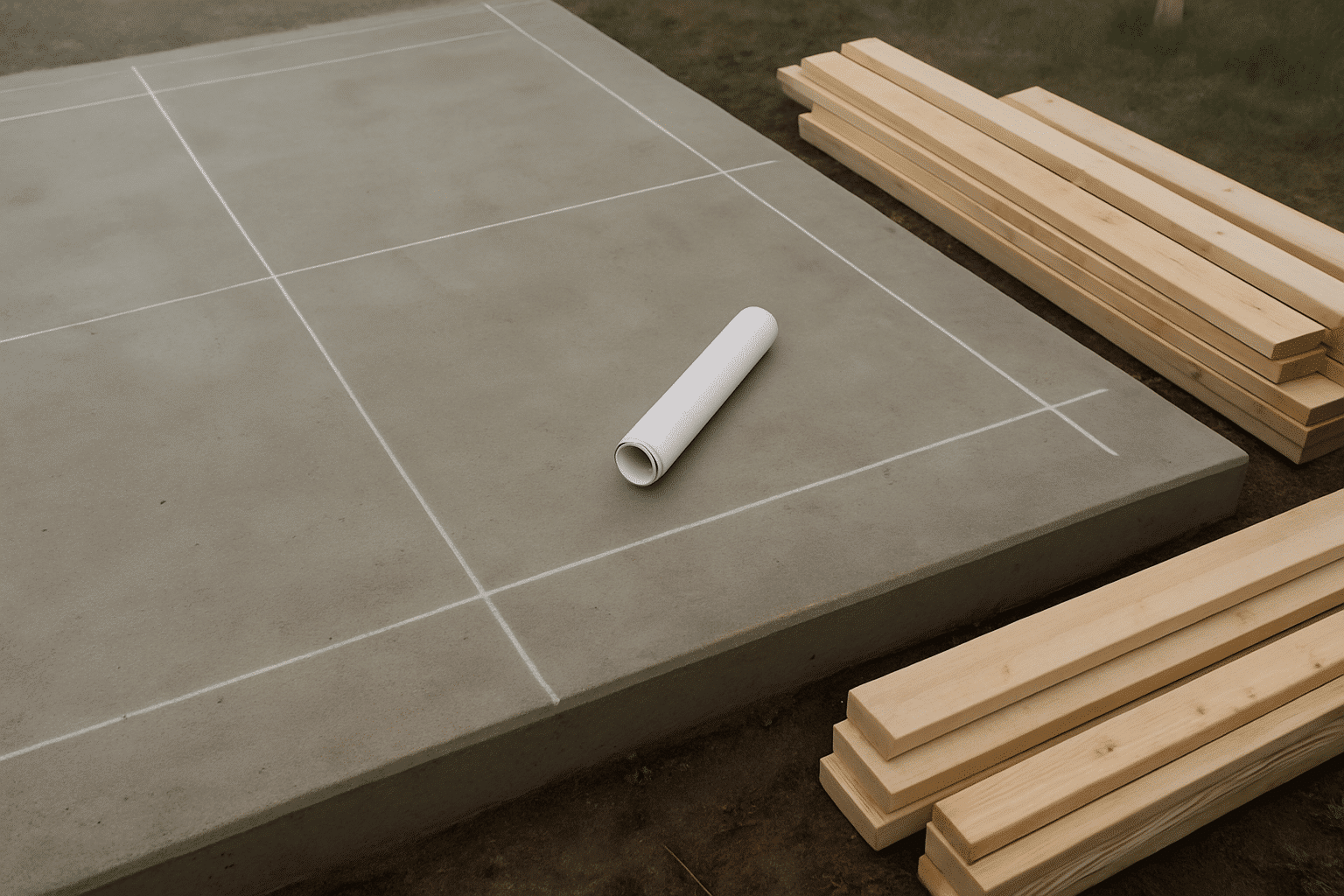 The permit-to-post-install process section benefits from an image that captures the very beginning of a build - layout