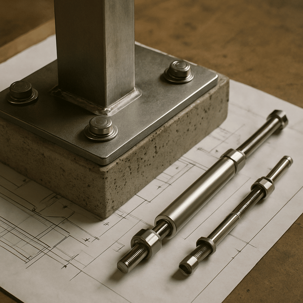 The section discusses structural confirmation of cantilever, railing, and base-plate engineering together; a detailed sh