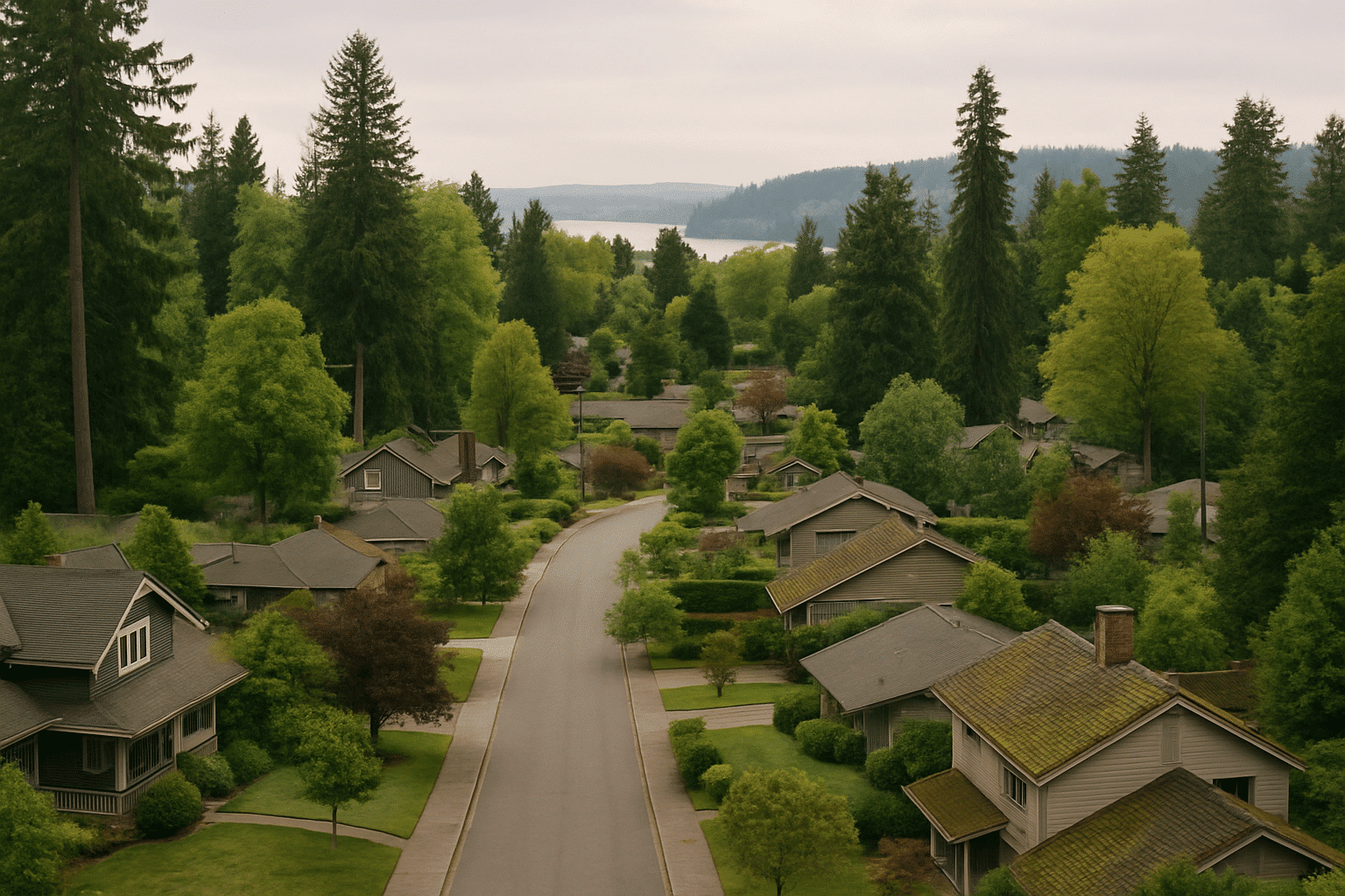 The heading references the Greater Seattle service area; a recognisable Eastside aerial gives geographic context to the