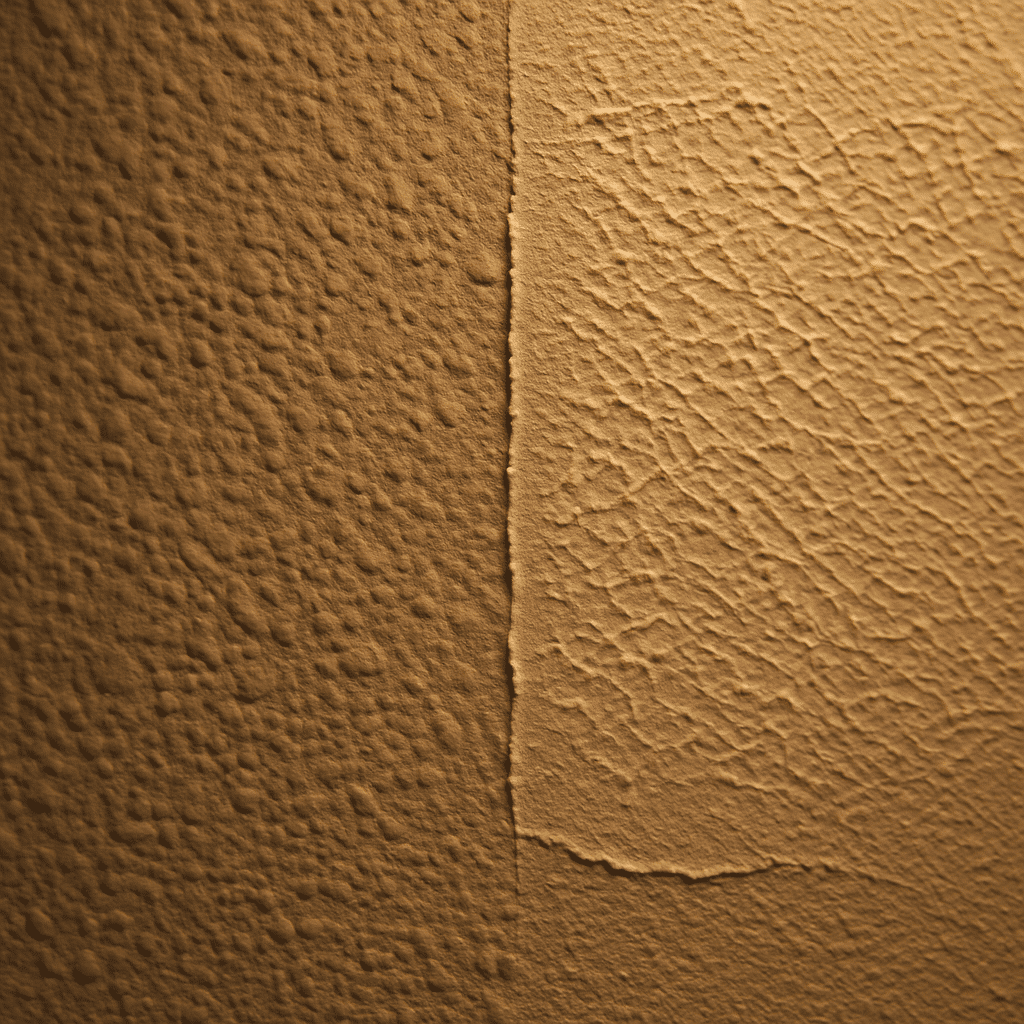 Visually communicates the precision of texture matching by showing the existing finish in intimate detail  -  exactly wh