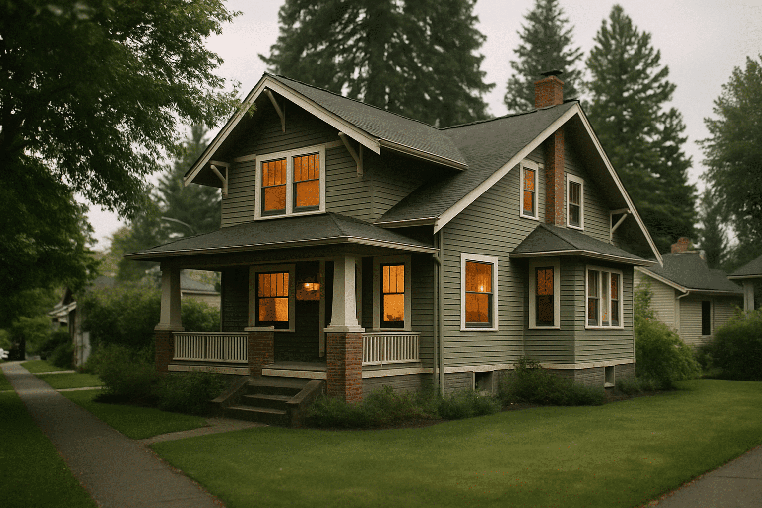 A relatable Seattle-area home sets the stage for the core decision the page explores: stay and add on, or sell and move.