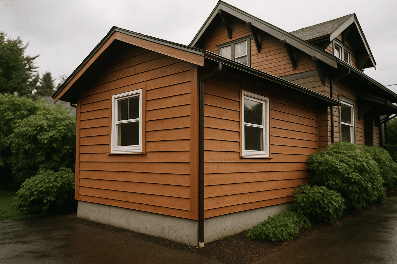 Shows a completed addition as a tangible property improvement, supporting the section about whether additions build equi