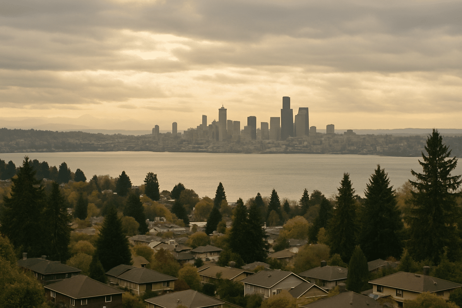 Establishes the Greater Seattle geography the business serves, spanning both sides of Lake Washington from a recognisabl