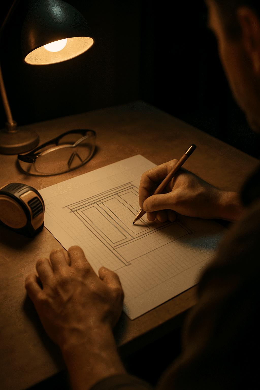 The heading is about the designer and builder being one  -  a single pair of hands doing both conceptual and technical w