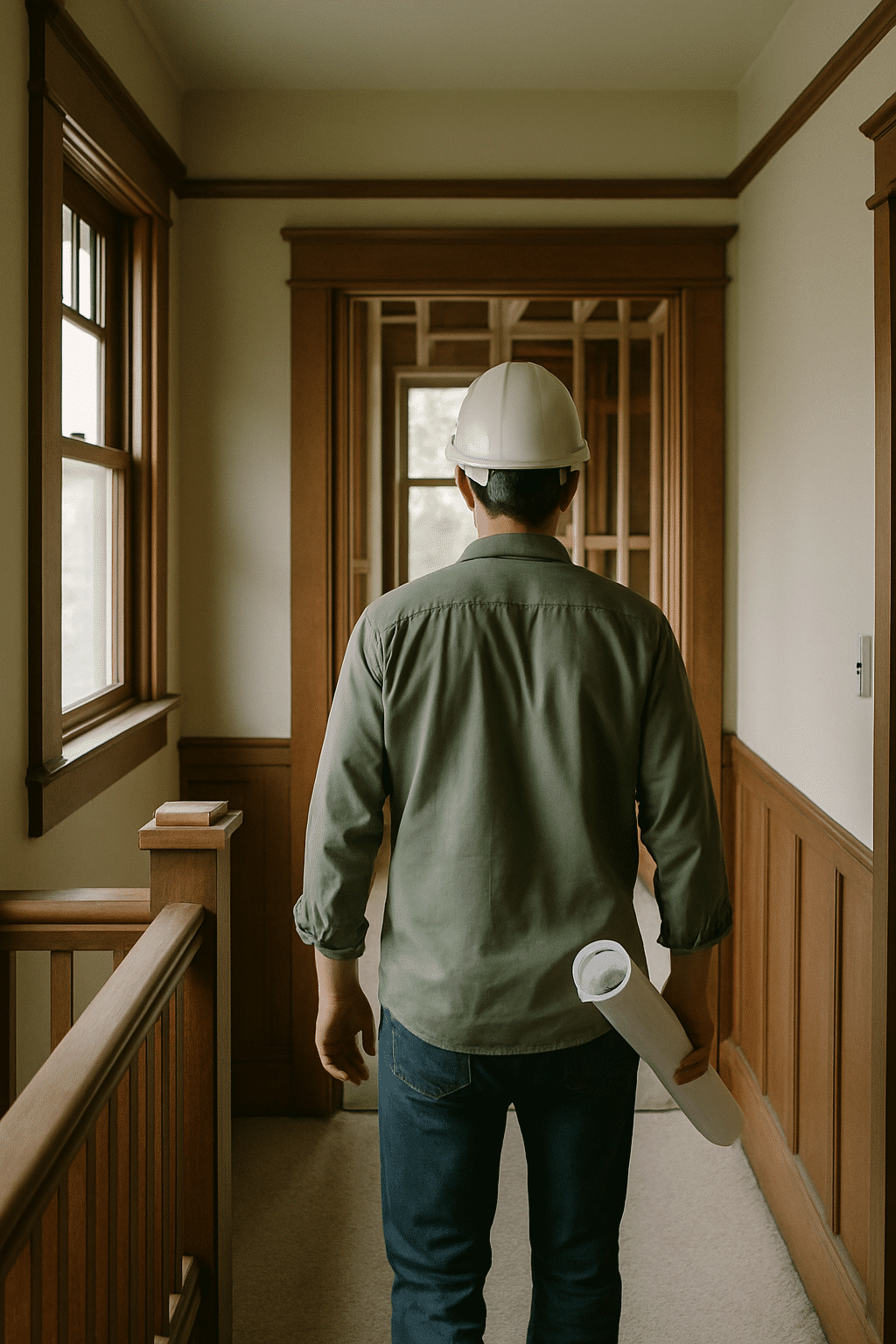 Represents the single-site-visit, permit-ready scoping process  -  one professional visit producing a complete permitted