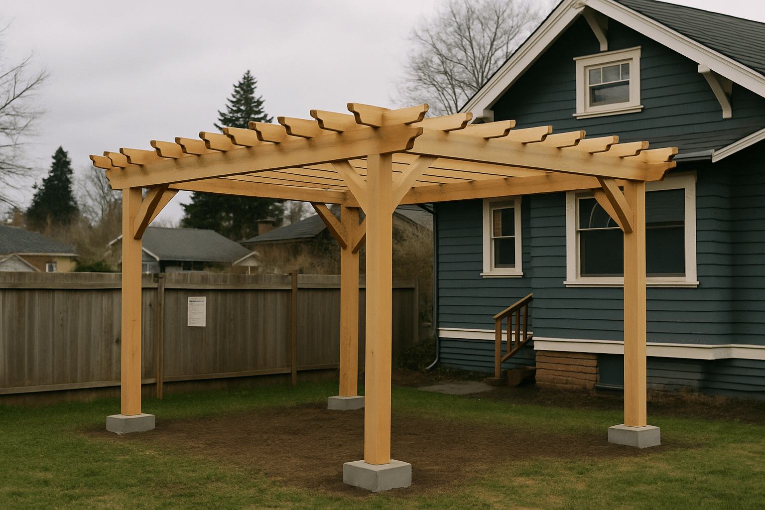 The permit sign-off section benefits from an image that shows a just-finished structure with a suggestion of the permitt