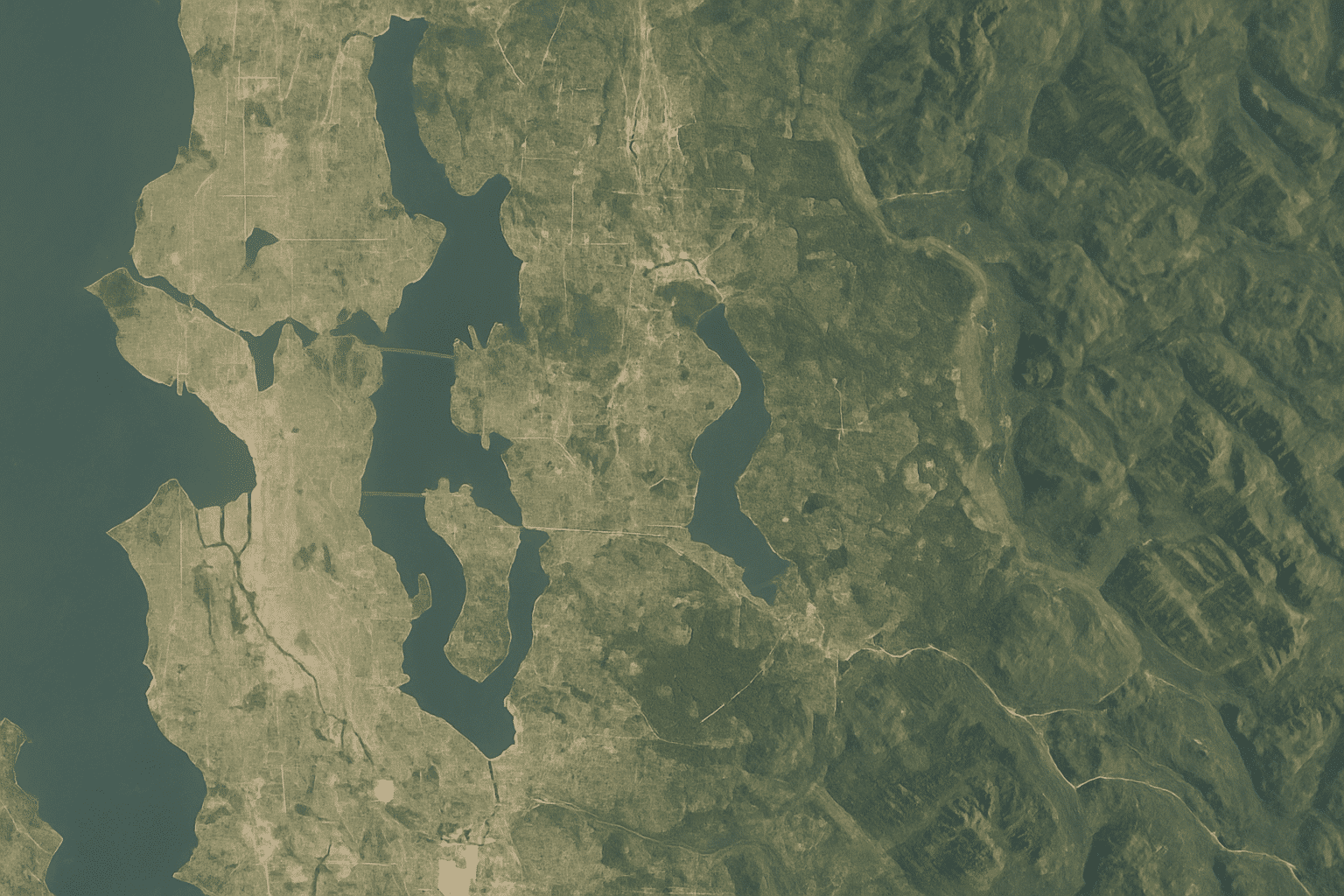 The slot explicitly requests a diagram rather than a photograph, so a label-free geographic schematic of the Greater Sea