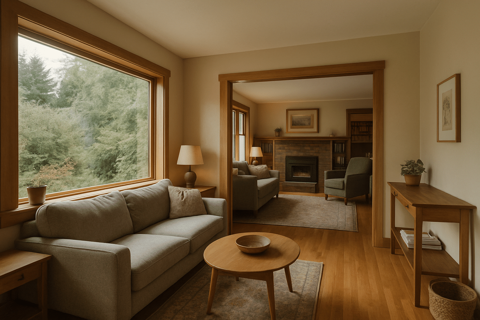 An interior shot emphasising added livable square footage reinforces the section's message about a long track record of 